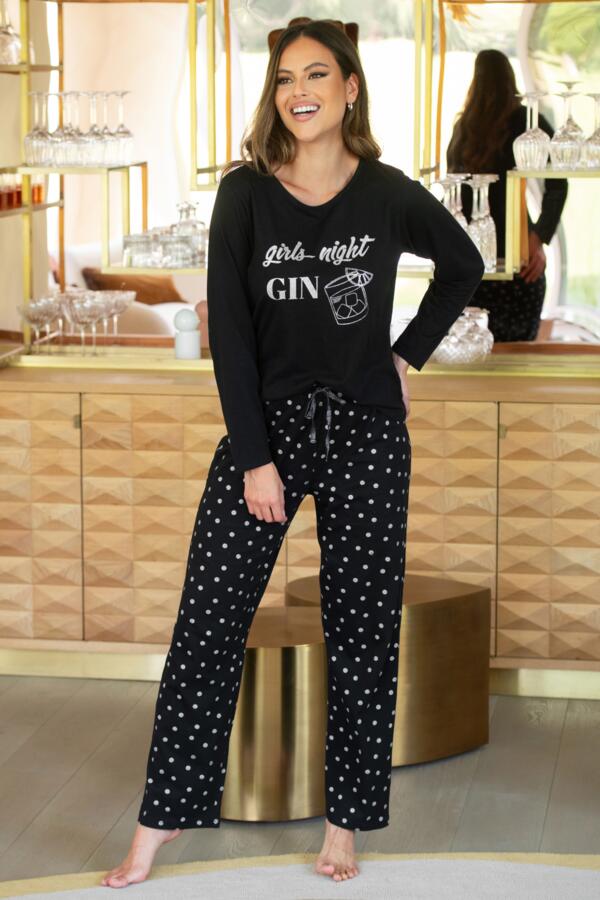 Girls Night Gin Cotton Jersey Pyjama Set