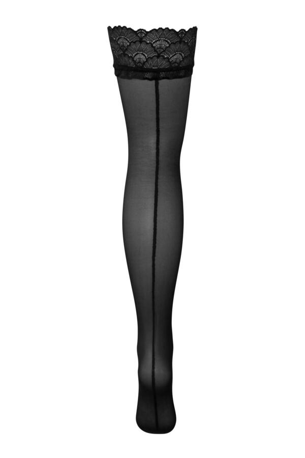 Seam Back Lace Top 15 Denier Hold-Ups