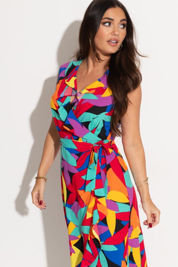 LENZING™ ECOVERO™ Viscose Midaxi Wrap Beach Dress