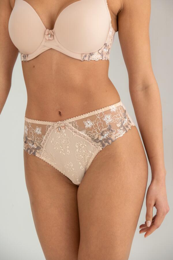 Sofia Embroidered Lace Bikini Brief