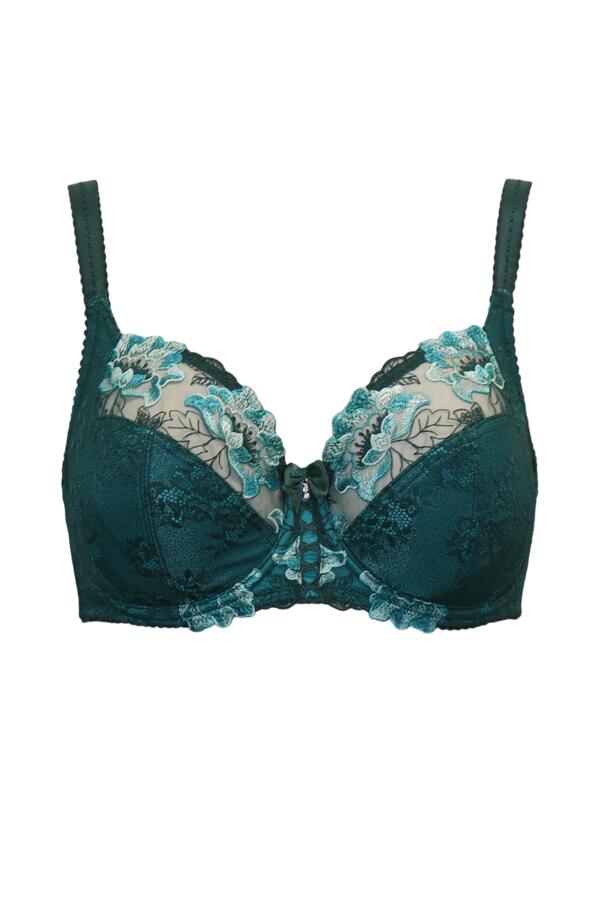 Sofia Lace Embroidered Side Support Bra D-M