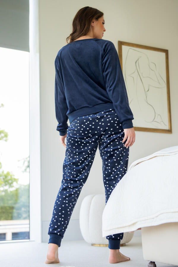 Cosy Fleece Sweatshirt and Jogger Pyjama Set