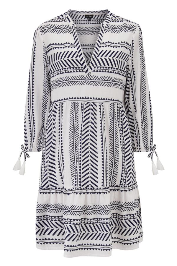 Linen Blend Beach Kaftan Dress