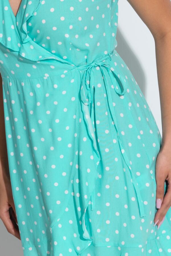Woven EcoVero™ Frill Wrap Dress