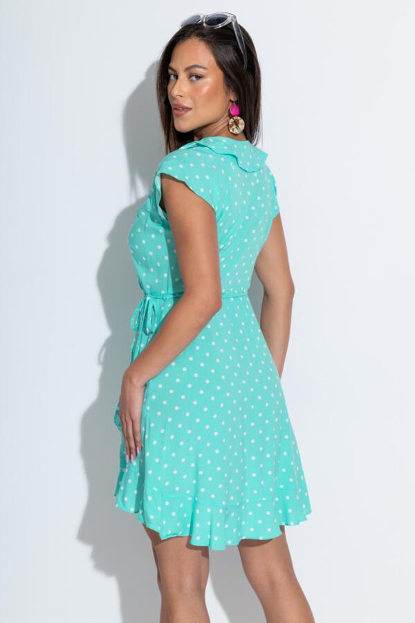 Woven EcoVero™ Frill Wrap Dress