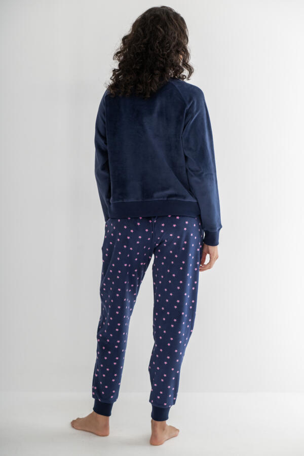 Cosy Fleece Sweatshirt and Jogger Pyjama Set