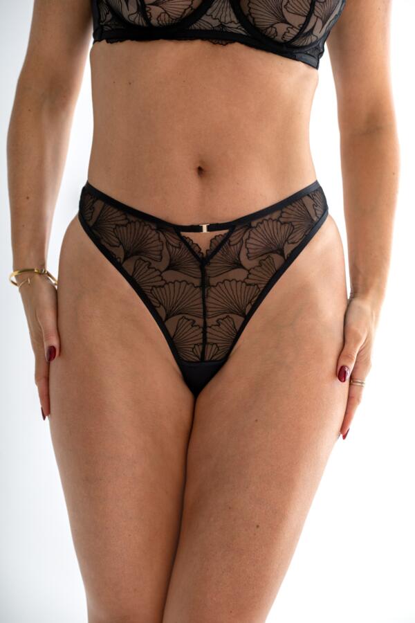 Ember Embroidered Thong
